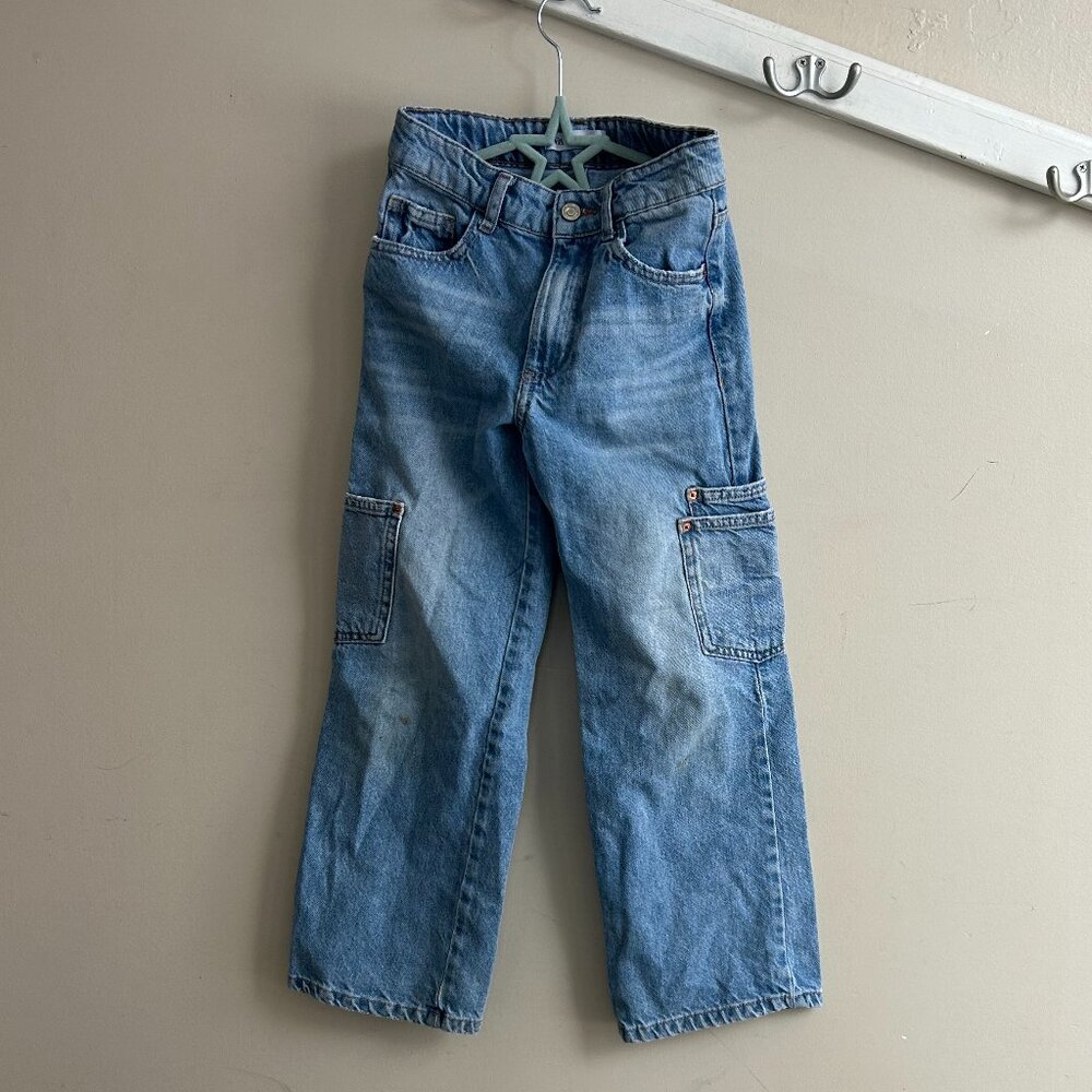 👖💙 Kids Zara Cargo Jeans – Size 10 💙👖